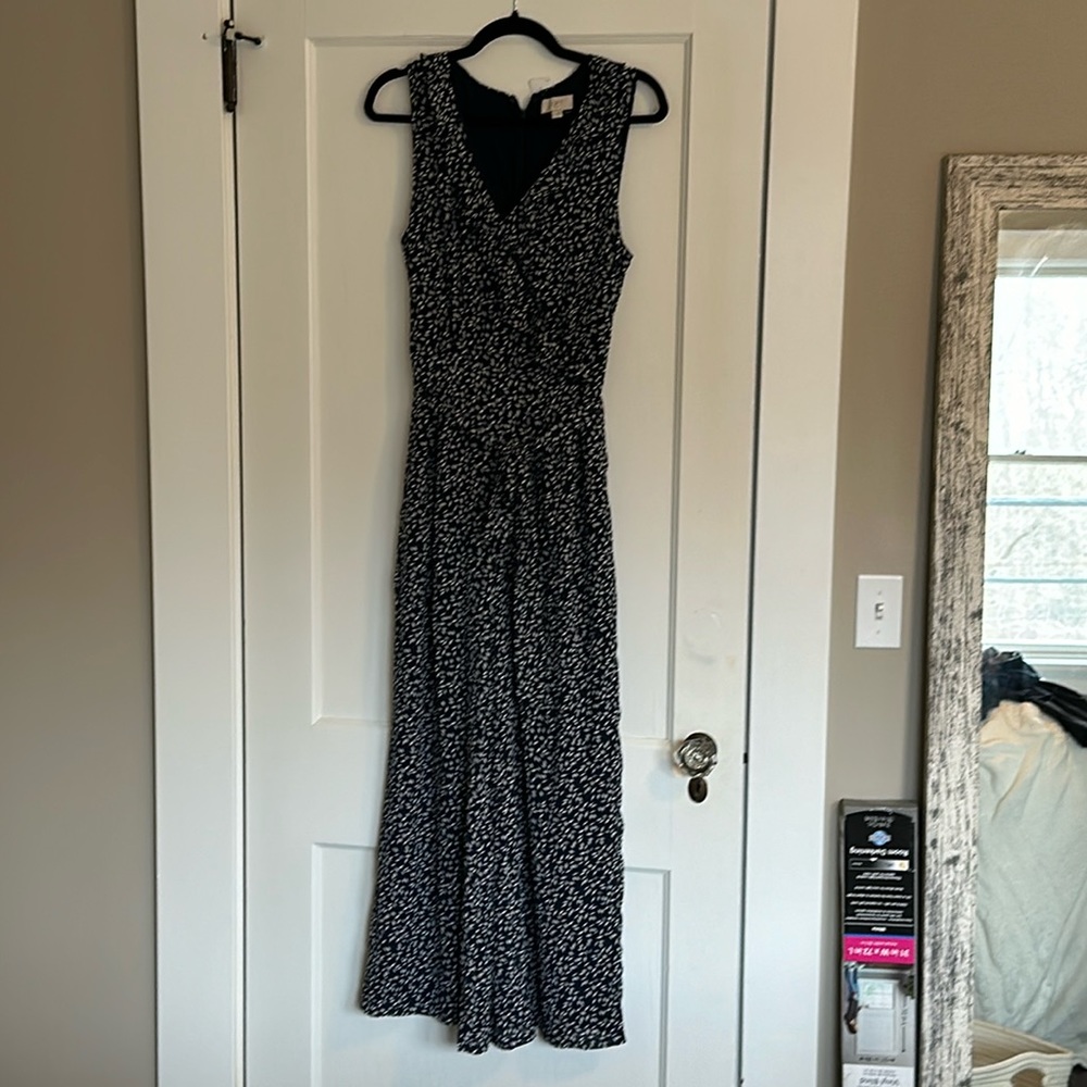 Never worn tags on LOFT blue sleeveless jumpsuit , size 6